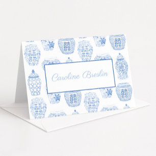 Carte De Remerciements Personnalisé Avec Le Nom Ginger Jar Papeterie