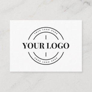 Carte de remerciements personnalisé du logo de l'e