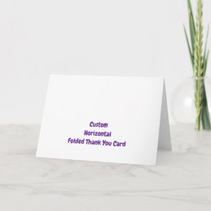 Carte De Remerciements Personnalisé plié horizontal 5" x 7"