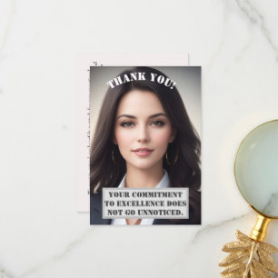 Carte de remerciements personnalisée : Excellence