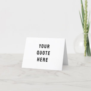 Carte De Remerciements Personnalisez Votre Citation Ici Texte Personnalis