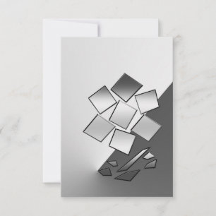 Carte De Remerciements Pétales de chrome