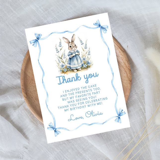 Carte De Remerciements Peter Rabbit Baby Shower Thank You Card (Créateur téléchargé)