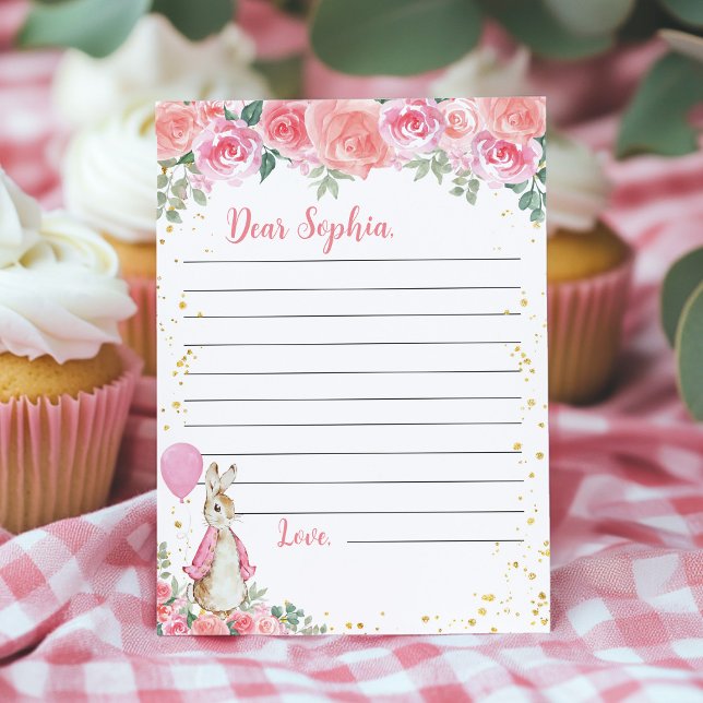 Carte De Remerciements Peter Rabbit Time Capsule Note Message Card (Créateur téléchargé)