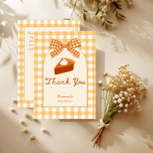 Petit amour tarte au potiron gingham shower de béb