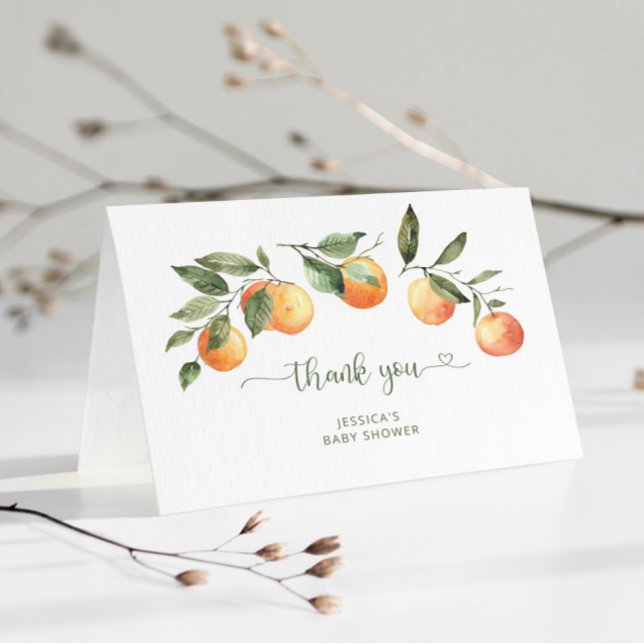 Carte de remerciements petit baby shower (Créateur téléchargé)