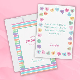 Carte De Remerciements Petit baby shower amoureux