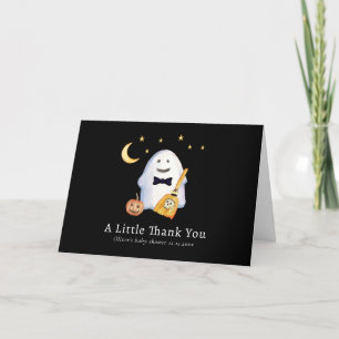 Carte De Remerciements Petit Baby shower Boo Ghost Hollaween