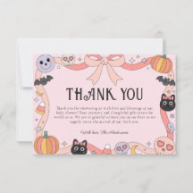 Petit Baby shower Coquette Halloween Boo