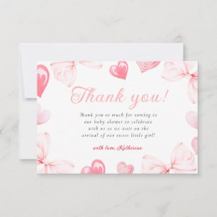 Carte De Remerciements Petit Baby shower de la boue d'amour