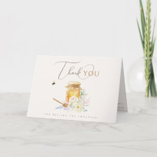 Carte De Remerciements Petit Baby shower de miel doux