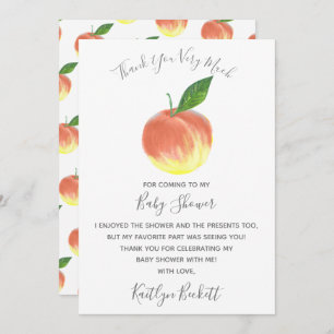 Carte De Remerciements Petit Baby shower doux