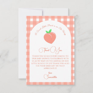 Carte De Remerciements Petit Baby shower doux