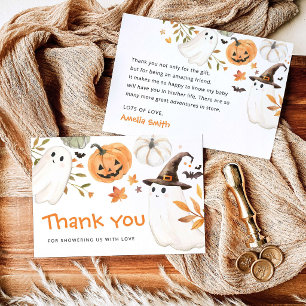 Carte De Remerciements Petit Boo Halloween Baby Shower Remerciements