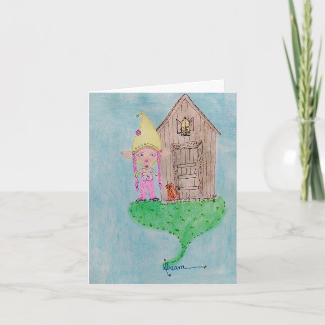 Carte De Remerciements Petit Fae (Devant)