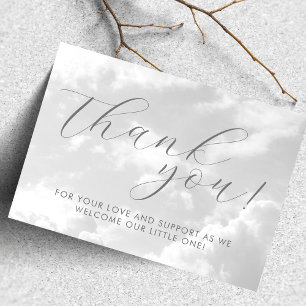 Carte De Remerciements Petit morceau de ciel Baby Shower 