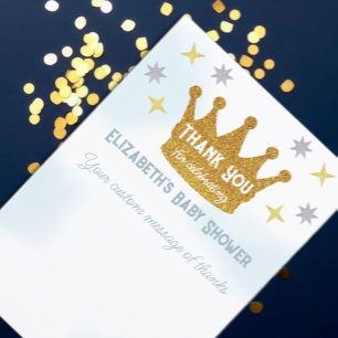 Carte De Remerciements Petit Prince Garçon Baby Shower