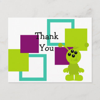 Carte De Remerciements Petite créature Alien Monster