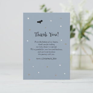 Carte De Remerciements Petite Fée Bleue Halloween Fantôme Baby Shower 