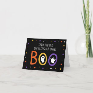 Carte De Remerciements Petite Fête Prénatale Halloween de Boo
