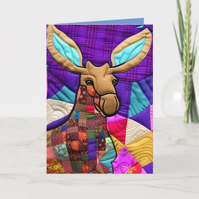 Carte De Remerciements Petite Planche De Calf Moose Comme Design (Devant)