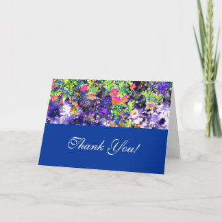 Carte De Remerciements Petunias Thank You !