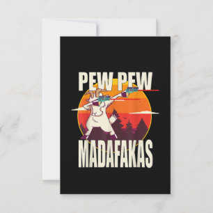 Carte De Remerciements Pew Pew Madafakas