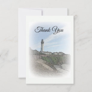 Carte de remerciements phare