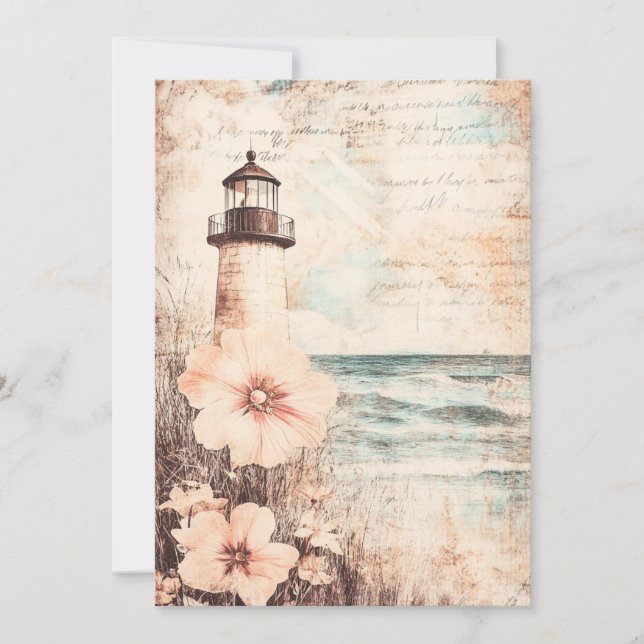 Carte De Remerciements Phare (Devant)