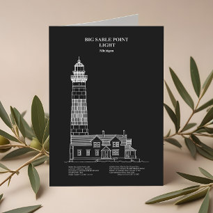 Carte De Remerciements Phare de Big Sable Point - Michigan – PD
