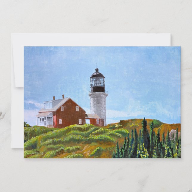 Carte De Remerciements Phare de l'île Seguin (Devant)