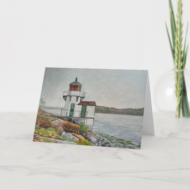 Carte De Remerciements Phare de Squirrel Point (Devant)