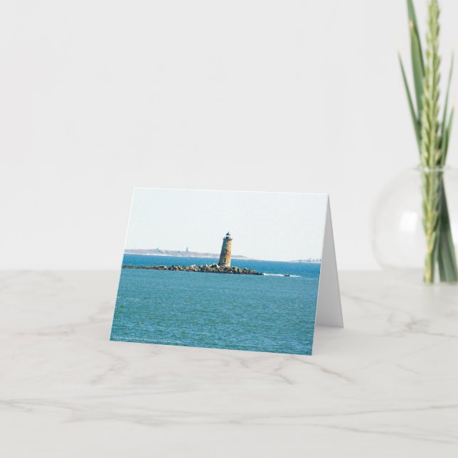 Carte De Remerciements Phare de Whaleback (Devant)