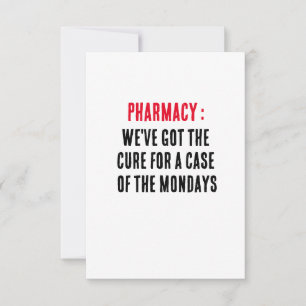 Carte De Remerciements Pharmacie : Nous avons le remède pour un cas de la