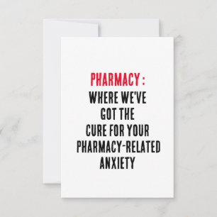 Carte De Remerciements Pharmacie : Où nous avons le remède pour votre pha