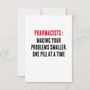 Carte De Remerciements Pharmaciens : Réduire vos problèmes, un à la fois 