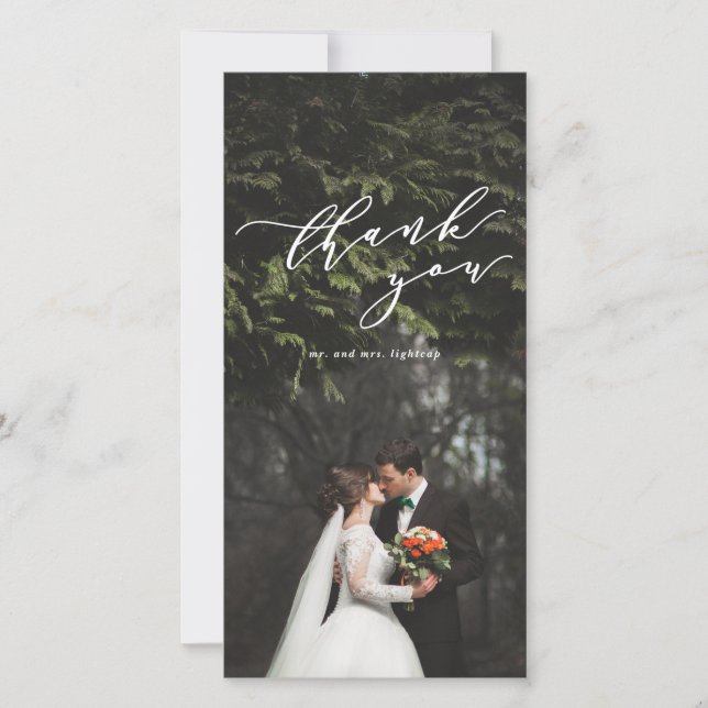 carte de remerciements photo (Devant)