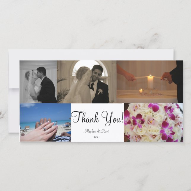 Carte de remerciements photo (Devant)