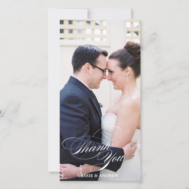 Carte de remerciements photo (Devant)
