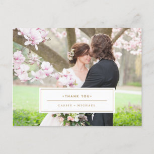 Carte de remerciements photo