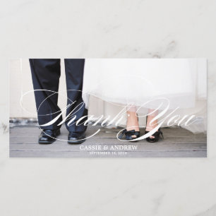 Carte de remerciements photo