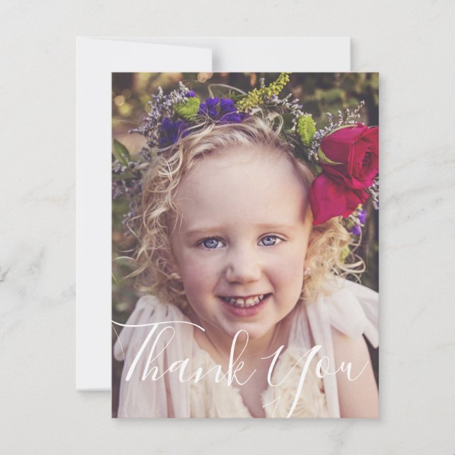 Carte de remerciements photo (Devant)