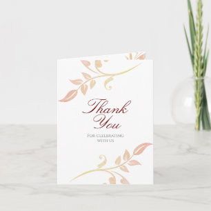 Carte De Remerciements Photo Automne Swirl