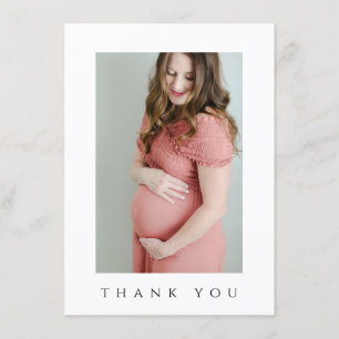 carte de remerciements photo baby shower