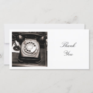 Carte De Remerciements Photo carré - Vieux Téléphone