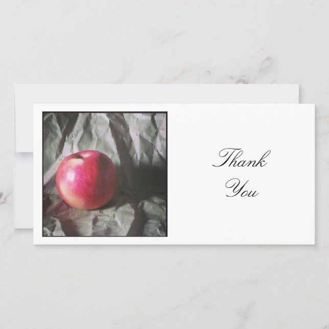 Carte De Remerciements Photo Carrée - Apple (Devant)