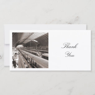 Carte De Remerciements Photo Carrée - Gare de Paddington