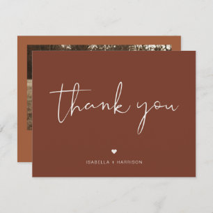 CARTE DE REMERCIEMENTS photo CORIANDER Bohemian Ru