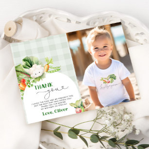 Carte de remerciements photo d'anniversaire du mar