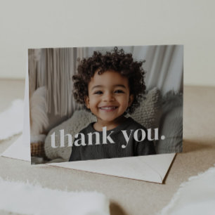 Carte De Remerciements Photo de 2e anniversaire - deux